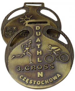 medal odlewany - duathlon