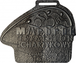 medal odlewany - Triathlon Charzykowy