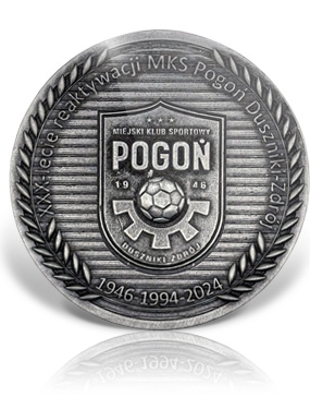 medal piłkarski odlewny klub sportowy pogoń